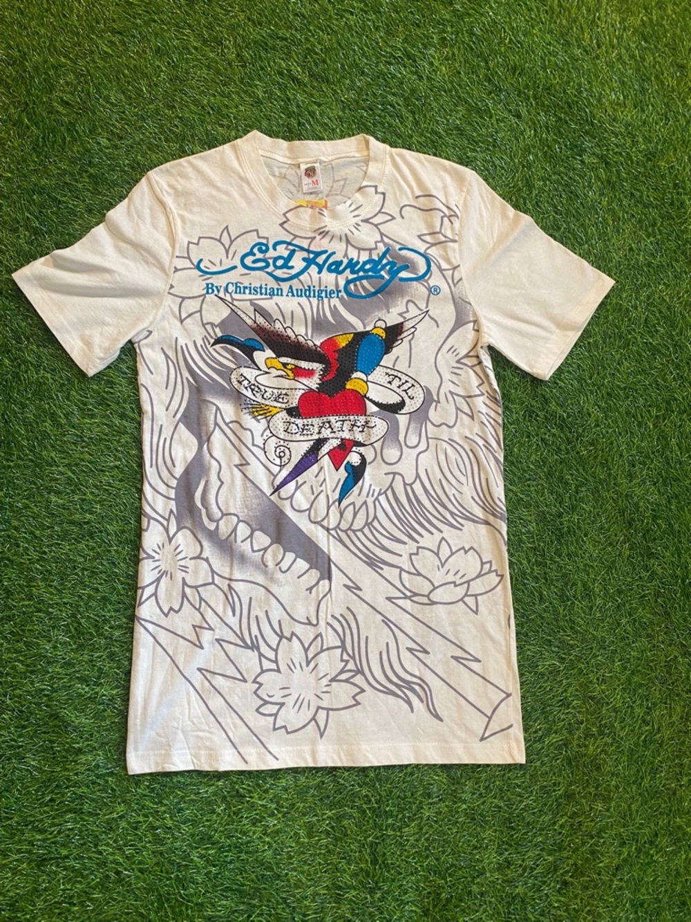 Vintage streetwear don ed hardy t shirt size medium